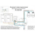 Реле-ди ммер двухканальное Wi-Fi 2x100 Вт DENKIRS RL1004-DM/1