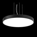 Светильник светодиодный COSMO подвесной 193 Вт CRI90 1500х100 мм 4000K с рассеивателем опал RAL9005 черный муар DALI