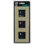 SKANDY Рамка 3-местная SK-F23B стекло беж. IEK