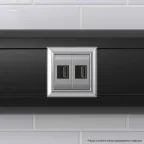 Avanti USB зарядное устройство модульное закаленная сталь 2модуля