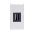 Розетка USB 3.0 Viva белая 1 модуль
