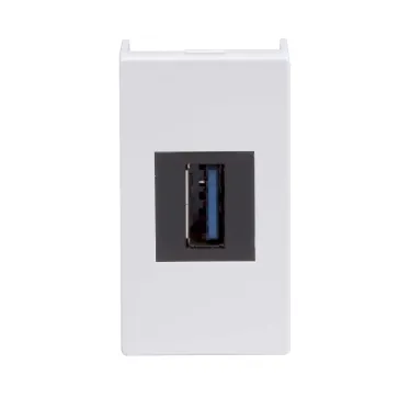 Розетка USB 3.0 Viva белая 1 модуль