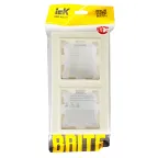 BRITE Рамка 2 поста IP44 РУ-2-БрКр-44 бежевый