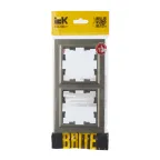BRITE Рамка 2 поста РУ-2-БрШ шампань