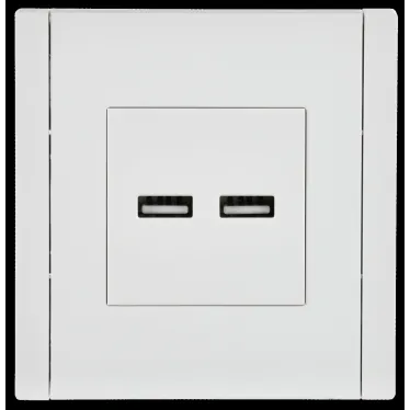 FORTE@PIANO Розетка USB A+A 3,1А FP249 белый IEK