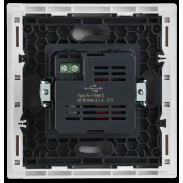 FORTE@PIANO Розетка USB A+C 18Вт FP251 белый IEK