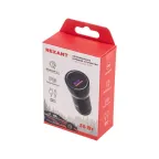 Автозарядка в прикуриватель АЗУ USB-A (QC 3.0)+USB-C (PD) 38Вт черная