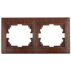 Рамка на 2 поста гор., СУ, Plano, венге, 1-502-10