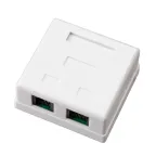Розетка комбинированная внешняя. RJ-45(8P-8C) + RJ-11(6P-4C). UTP неэкраниров,