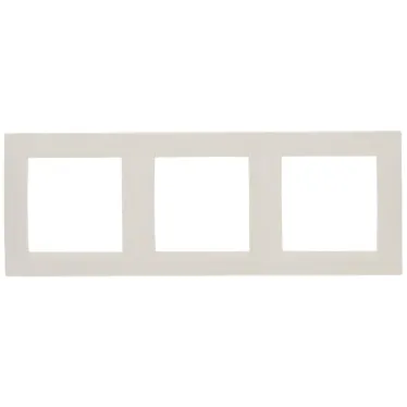 15 Рамка на 3 поста слоновая кость