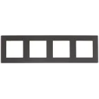 Рамка 4 поста, графит