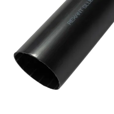 Термоусаживаемая трубка клеевая 51,0 8,5 мм, (6-1) черная, упак. 2 шт. по 1 м, REXANT