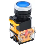 Кнопка D8-11T d-22мм 1з+1р с фиксацией синяя