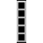 Valena LIFE Рамка 5 постов алюминий универсальная