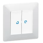 Valena IN MATIC Выключатель двухклавишный 10А 250В Безвинтовые зажимы