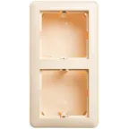 Коробка подъемная с рамкой W59 двойная слоновая кость