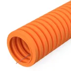 Труба гофрированная ПВХ легкая 350 Н оранжевая с/з d32 мм (25 м/1375 м уп/пал)