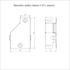 Переходник правый с крышкой Стандарт 100х50х50