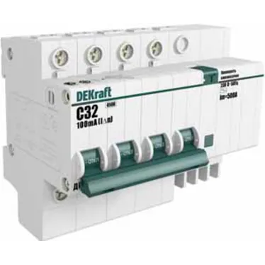 Выключатель автоматический дифференциальный АВДТ 4п 32А 100мА тип AC ДИФ-101 4.5кА