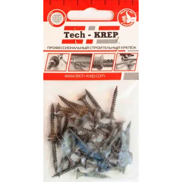 Саморез гипсокартон/металл 3,5х25 черный (40шт) - пакет