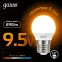 Лампа светодиодная LED 9.5 Вт 890 лм 3000К шар P45 теплый E27 AC 220В Black Gauss