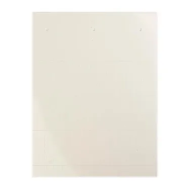 Табличка полужесткая 44x7мм. Установка в держатель. Для маркировки торцевого фиксатора UK-E. ПВХ-0,5. Белая (28 шт. на пластине, упак. по 10 листов)