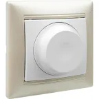 VALENA Рамка 1 пост белая/серебро