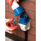 Вилка стационарная 523 2Р+РЕ 32А 220В IP44 PROxima