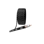 Кабель коаксиальный RG-6U 75 Ом Cu/(оплётка Cu 64%) PE цвет чёрный бухта 305 м