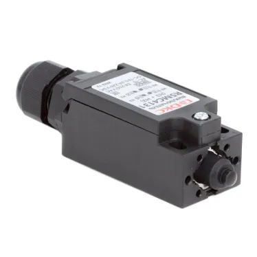 Концевой выключатель с двумя нормально закрытыми контактами (NC+NC). Исполнение с кнопкой.