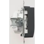 GLOSSA Выключатель карточный схема 6 антрацит в рамку