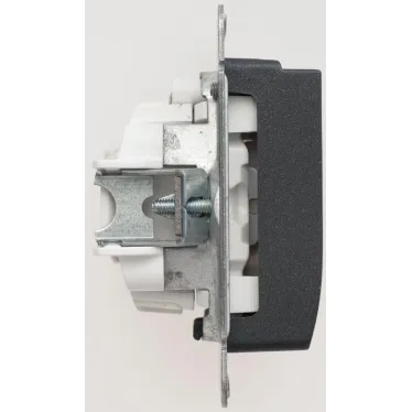 GLOSSA Выключатель карточный схема 6 антрацит в рамку