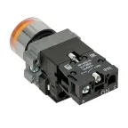 Кнопка BA51 с подсветкой 230В желтая NO IP65 PROxima