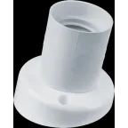 Патрон настенный наклонный Е27 пластиковый белый