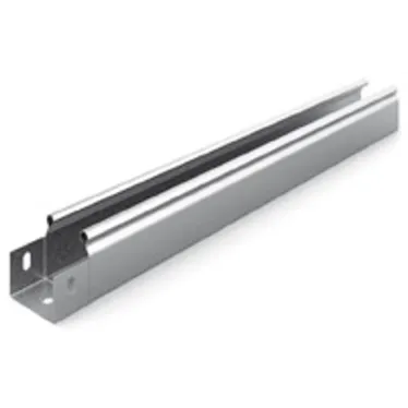 Металлический лоток неперфорированный 50х50х3000, толщина 0,55 мм, Сендзимир цинк