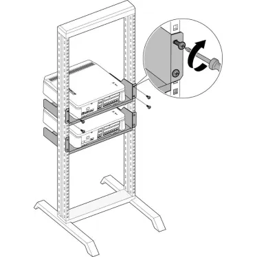Комплект кронштейнов для установки в стойке