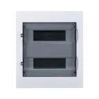 Щит распределительный встраиваемый белый City9 (ЩРв-П-24) дверь прозрачная на 24 модуля IP40