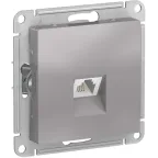 Розетка ATLASDESIGN телефонная RJ11 механизм алюминий