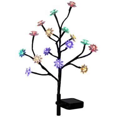 Светильник уличный ERASF22-60 на солнечной батарее садовый Сакура 32 см