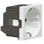 Mosaic Розетка с заземлением винтовые клеммы 2 модуля