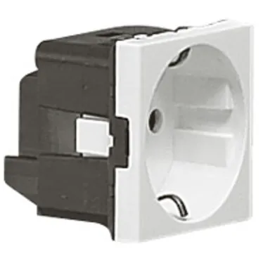 Mosaic Розетка с заземлением винтовые клеммы 2 модуля