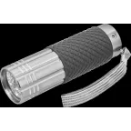 Фонарь светодиодный NPT-B03-3AAA 9LED велосипедный металл+резина