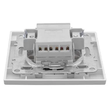 Выключатель Минск двухклавишный СП с индикатором 10А белый