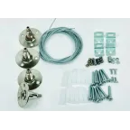 Крепления для светодиодных панелей серии PROM-3 UFL-H01 SILVER 100 POLYBAG