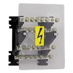 Распределительный блок со ступенчато расположенными шинами - 125 A - 1 вводной и 5 отводных зажимов | 037430 | Legrand