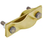 Зажим заземления диагональный стержень-стержень латунь