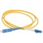 Патч-корд оптический переходной (шнур коммутационный) для одномодового кабеля (SM) 9/125 (OS2) LC/UPC-SC/UPC одинарного исполнения (Simplex) LSZH 1м