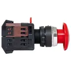 Кнопка AEAL-22 красная с фиксацией NO+NC грибок PROxima