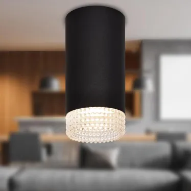 Светильник настенно-потолочный спот OL40 BK/CL MR16 GU10 IP20 черный, прозрачный