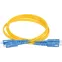 Патч-корд оптический соединительный (шнур коммутационный) для одномодового кабеля (SM) 9/125 (OS2) SC/UPC-SC/UPC двойного исполнения (Duplex) LSZH 2м